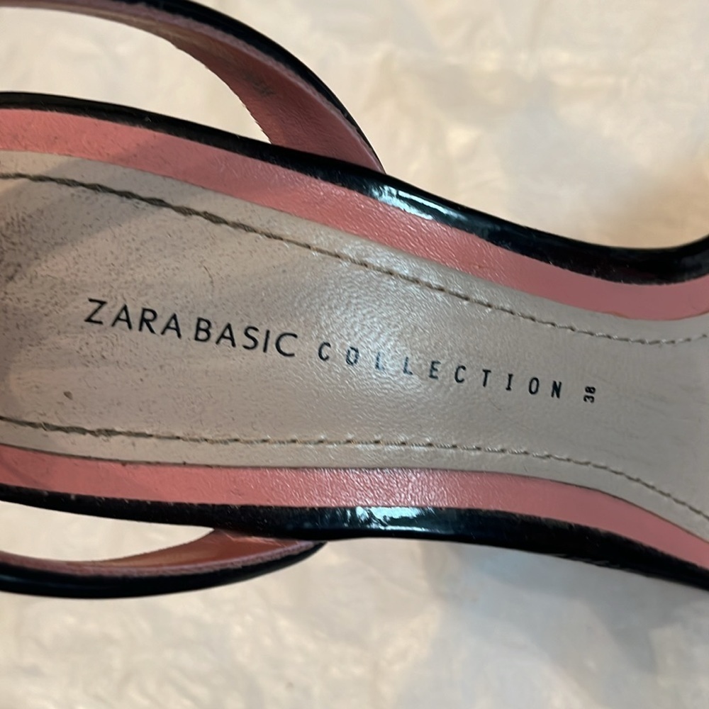 Zara Basic Collection Clear Strap Open Toe Heels … - image 7